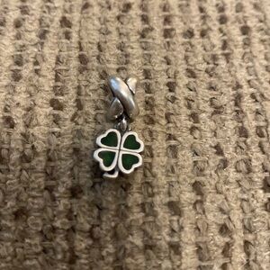 Pandora Four Leaf Clover - Charm for Ladies’ Bracelet - Silver and Green RETIRED